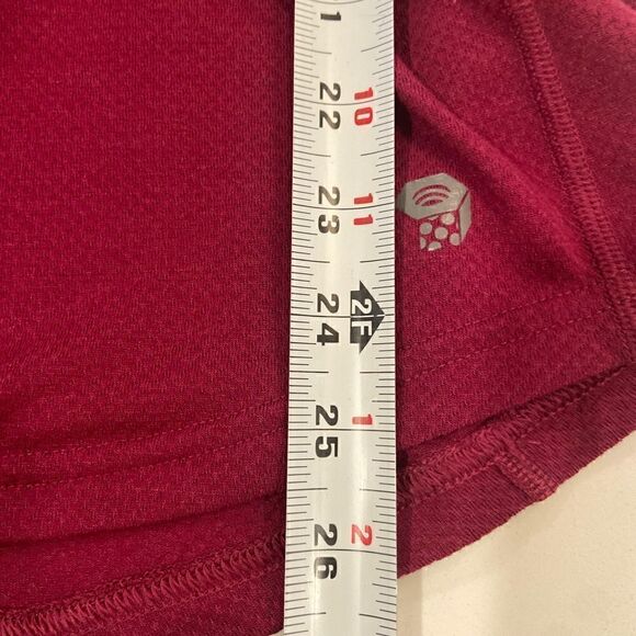 Mountain Hardware Pullover Henley Sz XL Fuchsia Base Layer Button Top - Picture 8 of 9